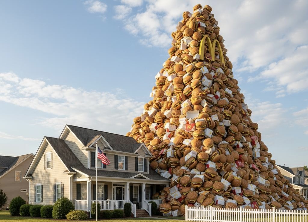 Number of Big Macs vs Home in the US